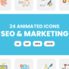 Animated SEO & Marketing Icons